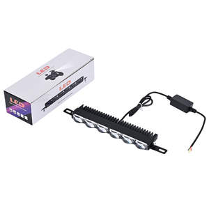 Fari <span class=keywords><strong>LED</strong></span> a 6 Lenti per <span class=keywords><strong>Auto</strong></span>, Luci per Griglia, Luci Ausiliarie Esterne Antinebbia per Veicoli Fuoristrada, Sistemi di Illuminazione per Moto - Product Image 3