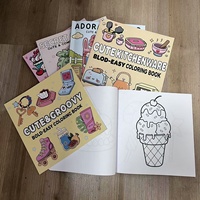 Livre de coloriage pour enfants en promotion : Série Mignonne – Livre de dessin et de coloriage pour enfants, idéal pour l'éducation et le divertissement, livre à pages tournantes avec des dessins animés.