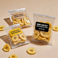 Op maat bedrukte transparante snackverpakking met hanggat, voedselveilige transparante plastic zak voor gedroogd fruit, bananenchips en noten