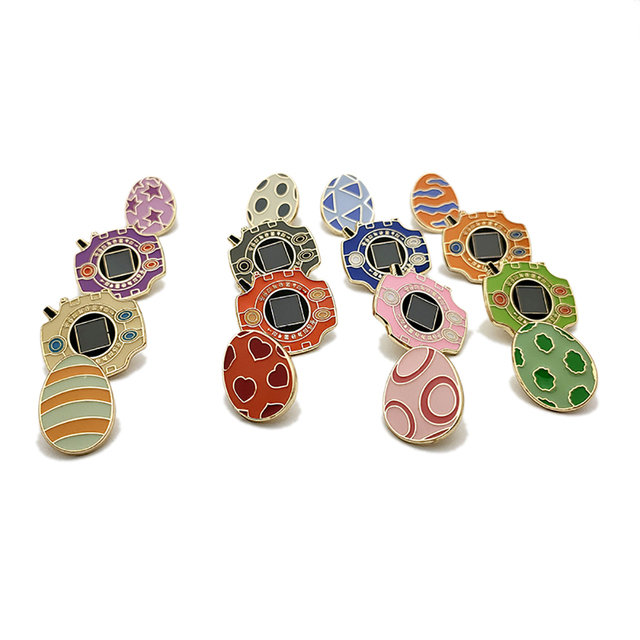 OEM Professional Factory Cut Hard Enamel Cartoon Character Pins Cute Metal Badge Clothes Pins Black Nickel Electroplate Colors