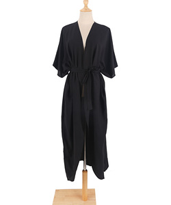 STOCK 8Colors With Belt Loose <strong>Kimono</strong> Maxi Jacket Beach <strong>Cover</strong> <strong>up</strong> Tunic ONE SIZE - Product Image 4