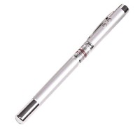 5 en 1 pointeur Laser rouge antenne télescopique rétractable pointeur d'enseignement stylo magnétique lampe de poche LED stylo à bille avec étui en métal