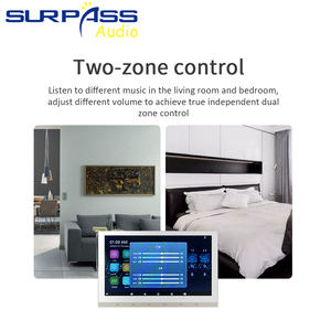 Système audio intelligent avec écran tactile pour cinéma maison, amplificateur stéréo numérique, Bluetooth, Wifi, amplificateur mural 8*25W - Product Image 6