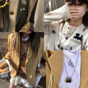 Collier avec pendentif en pierre naturelle pour femmes, bijoux en alliage tendance, accessoire de mode 2024 - Product Image 3