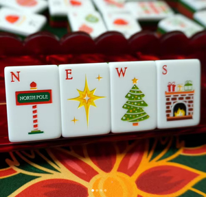 American Mahjong Tiles 160-Piece Luxury Modern Foldable Acrylic American Mahjong Set with Personalized Festival <b>Entertainment</b> - Product Image 3