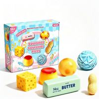 Ensemble de jouets anti-stress en boîte : Cacahuète, Fromage, Beurre, Pudding, Pomme de terre, Bonbons – Articles sensoriels Fidget