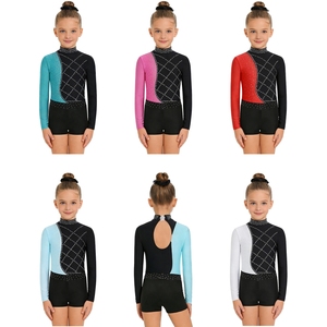 Traje de Danza Lírica de Alta Calidad para Niñas de 6 a 16 Años, Conjunto de Leotardo con Pantalones Cortos y Diadema para Gimnasia y Patinaje Artístico - Product Image 1