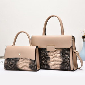 Fashion Lady Multi-Piece Women's Pu Leather Waterproof Handbag with Removable Shoulder Strap and Large Capacity - Product Image 3