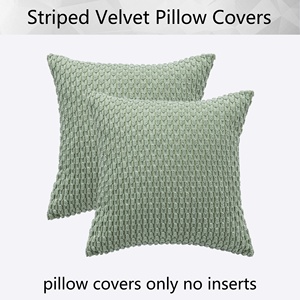 Farmhouse Boho Home Decor Sage <strong>Green</strong> 18x18 Inch Woven Solid <strong>Cushion</strong> Covers for Living Room Hotel <strong>Sofa</strong> Bed - Product Image 5