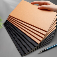 Cahier de notes en papier kraft naturel A5 avec impression de LOGO personnalisée pour étudiants