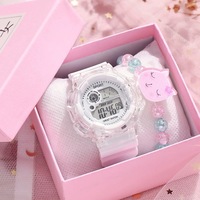 Montre électronique multifonctionnelle tendance pour homme, femme, lycéens, unisexe, montre numérique de sport d'extérieur sans boîte