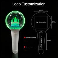 Bastoncino Luminoso Acrilico Cambiacolore per Concerti Kpop con Logo Personalizzato Bastoncino LED 3D