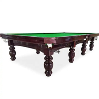 Table de billard pyramide russe en bois massif de 12 pieds pour une utilisation en tournoi