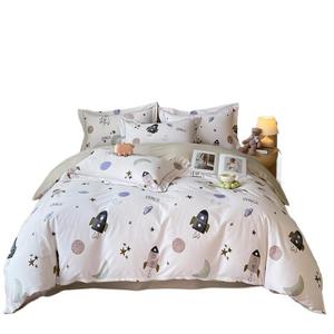 Windmill Jasmine Kids Bedding Set 4-Piece Pure Cotton Space Print Duvet Cover For Children's Room - Product Image 5