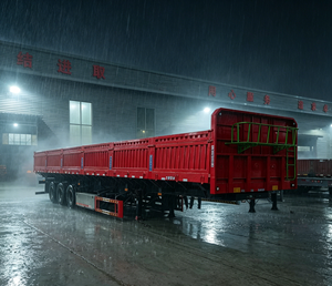 3-Axle 40ft Stake Semi <b>Trailer</b> with Anti-Corrosion Fence Cargo Design Customizable Brand 2001-3000kg Payload Capacity - Product Image 6