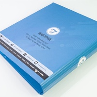Carpeta de Presentación con Anillas en D Azules, Diseño Moderno, Tamaño A4, Logotipo Personalizado
