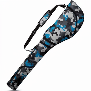 Estuche para Palos de Golf con Cierre de Cremallera, Diseño Plegable y Bolsillo Impermeable, Patrón de Camuflaje, 47 Pulgadas, Poliéster, Correa con Amortiguación de Aire - Product Image 1