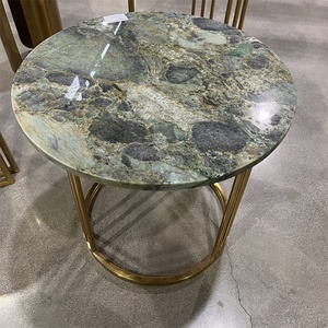 Tavolino da Caffè in Marmo Verde Smeraldo, Design di Alta Qualità, Marmo <span class=keywords><strong>Esotico</strong></span> di Lusso, <span class=keywords><strong>Arredamento</strong></span> Moderno in Pietra Naturale Personalizzato - Product Image 1