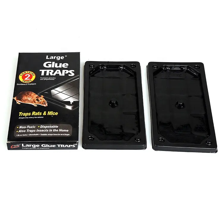 Vendita calda all'ingrosso della fabbrica Humane Pvc Black Glue Trap Mouse Mouse e Rat Killer Paper Board