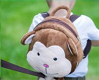 Sac à dos en peluche avec singe de dessin animé, jouet animal en peluche, sac à dos doux pour enfants, Mini sac d'école pour enfants de 1 à 5 ans