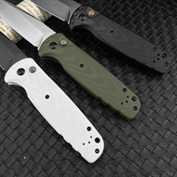 Couteau de poche pliant tactique de chasse en acier D2 style BM 4300 multicolore personnalisé en gros avec manche G10