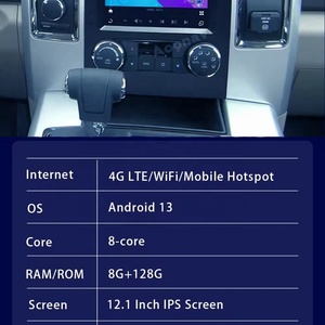 12.1 Inch Android 13 Car Radio for Dodge RAM 1500 2008-2012 Stereo Multimedia Player GPS Navigation Head Unit Qualcomm 128G - Product Image 6