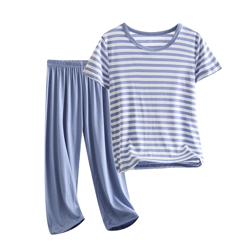 Blue [short sleeved+long pants]