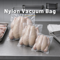 Sac sous vide en nylon transparent de qualité alimentaire, résistant aux perforations, pochette de mise sous vide sur mesure pour l'emballage de poulet entier
