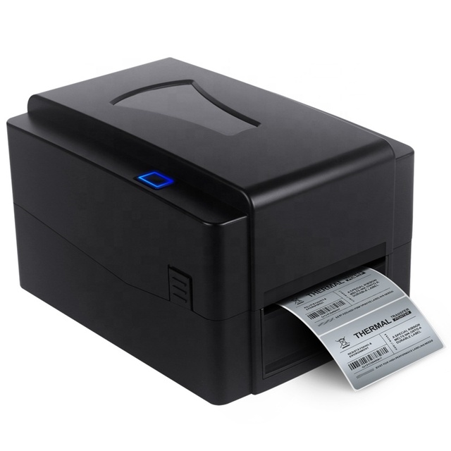 4inch Thermal Transfer Sticker Label Printer 110mm Colorful Ribbon Barcode Label PET Matte Silver Label Paper Printer