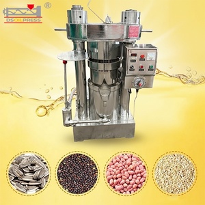 Prensa Hidráulica Automática Comercial para Aceite de Sésamo, Coco y Oliva - Producción Comestible de Alto Rendimiento, Acero Inoxidable, 500 kg/h - Product Image 1
