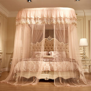 Proveedor de Mosquiteras de Lujo <span class=keywords><strong>para</strong></span> Cama, <span class=keywords><strong>Mosquitera</strong></span> de Princesa con Riel Guía y Cordón - Product Image 3