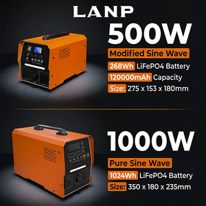 500W 1000W 220V Outdoor Portable Power Station High-Capacity <b>Battery</b> for Camping Road Trips Solar Energy Generator MPPT T Series - Product Image 4