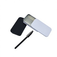 Savon pour sourcils, savon modelant, boîte en métal, transparent, hydratant longue durée, naturel, sans logo, crème pour sourcils 12g en stock