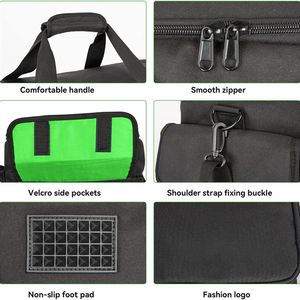 Bolsa de Transporte para Cables de DJ, con Base Acolchada Desmontable, Divisores Ajustables, para Almacenamiento de Accesorios de Cableado Musical, Audio y Visual - Product Image 4