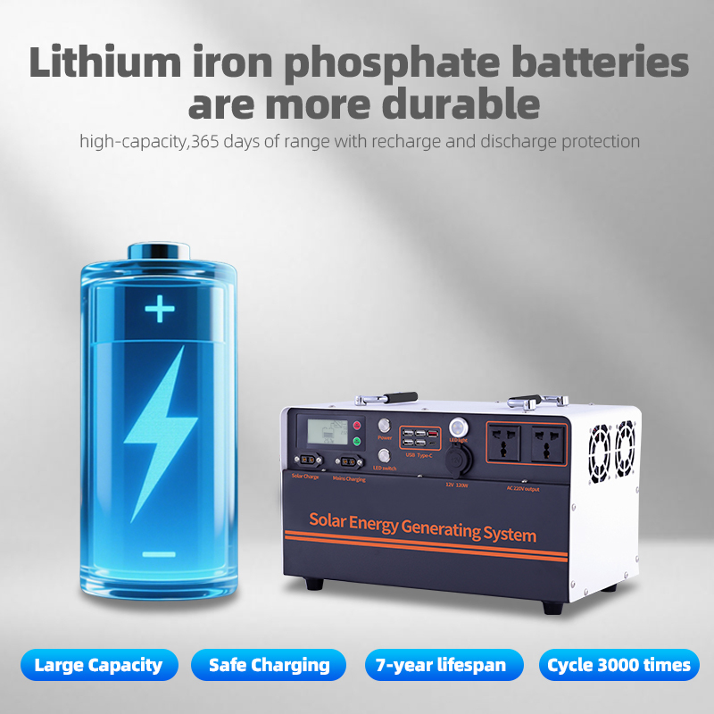 aiya2000 watt 3000WH household solar off grid photovoltaic generator, emergency energy storage portable small power station · image 5