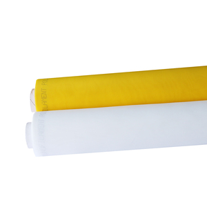 2025 Hot Sale 77-100T Yellow &amp;White <strong>100</strong>% <strong>Polyester</strong> Screen Printing <strong>Mesh</strong> for Good Price 77T 80T 90T 100T - Product Image 2