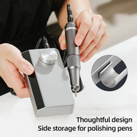 Machine à polir les ongles portable 35000 tr/min Rechargeable sans fil Lime à ongles électrique Polisseuse Kit de perceuse à ongles électrique pour salon à domicile