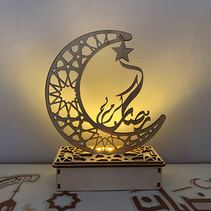 Tự Làm Bằng Gỗ LED Lưỡi Liềm Đèn Lồng Cho Ramadan Kareem Eid Mubarak Đảng Trang Trí Nội Thất Hồi Giáo Nguồn Cung Cấp Trong Túi Bao Bì - Product Image 5