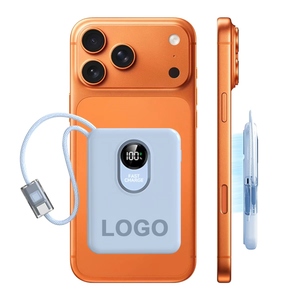 สินค้ามาแรงปี 2026 พาวเวอร์แบงค์ขนาดเล็ก 5000mAh พร้อมสายในตัว ชาร์จเร็ว พกพาสะดวก รับทำโลโก้ - Product Image 1