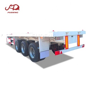 <span class=keywords><strong>Remorque</strong></span> a  <span class=keywords><strong>plateau</strong></span> 20 40 45 pieds, 3 a 4 Essieux pour un Tonnage de 40 a 100t - Product Image 6