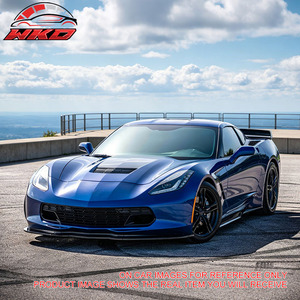 Compatible con Chevrolet Corvette C7 2014-2019, Labio de Parachoques Delantero Estilo Stage 2, Negro Mate - Product Image 2