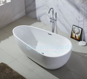 Baignoire ovale en acrylique sans cadre, de salle de bain écologique, en forme d'ellipse, <span class=keywords><strong>autoporte</strong></span>, nouvelle collection - Product Image 6