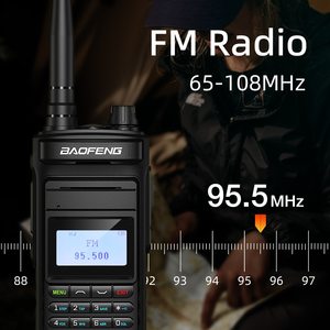 Walkie Talkie Baofeng P15UV personalizado multicolor 10W Interfone para adultos transceptor HF inalámbrico monitoreo Dual VOX Ham Radio FM - Product Image 5