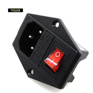 YouQi — prise électrique imprimante 3d, avec fusible et câble