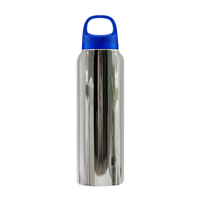 Flacon à vide à large ouverture en acier inoxydable de 600ml personnalisé avec finition miroir