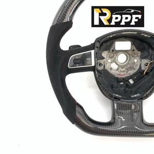 Volante de Fibra de Carbono en Oferta de Fábrica Rppf para <span class=keywords><strong>Audi</strong></span> A3 (8P) <span class=keywords><strong>Sportback</strong></span>, A4 (B8) Avant, A5 (8T), A6 (C6), <span class=keywords><strong>A8</strong></span> (D3), Q5 (8R) - Product Image 4