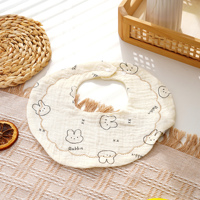 Bavoirs tricotés personnalisés pour bébé, imprimé dessin animé, bavoir d'alimentation sans manches, étiquette de table