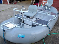 Precio Económico Balsa Inflable Autovaciante de PVC con Drop Stitch para 3 Personas, para Remo o Pesca con Mosca en Río, con Marco de Aluminio