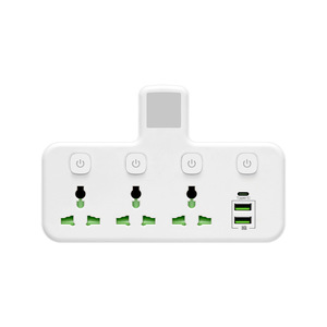 <span class=keywords><strong>Multipresa</strong></span> <span class=keywords><strong>da</strong></span> <span class=keywords><strong>Parete</strong></span> <span class=keywords><strong>con</strong></span> 2 USB e 1 Type C, Interruttori Indipendenti e Luce Notturna - Product Image 5