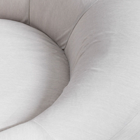 Chaise de canapé gonflable portable ronde moderne pliable avec housse en tissu pour les loisirs en plein air et dans la chambre